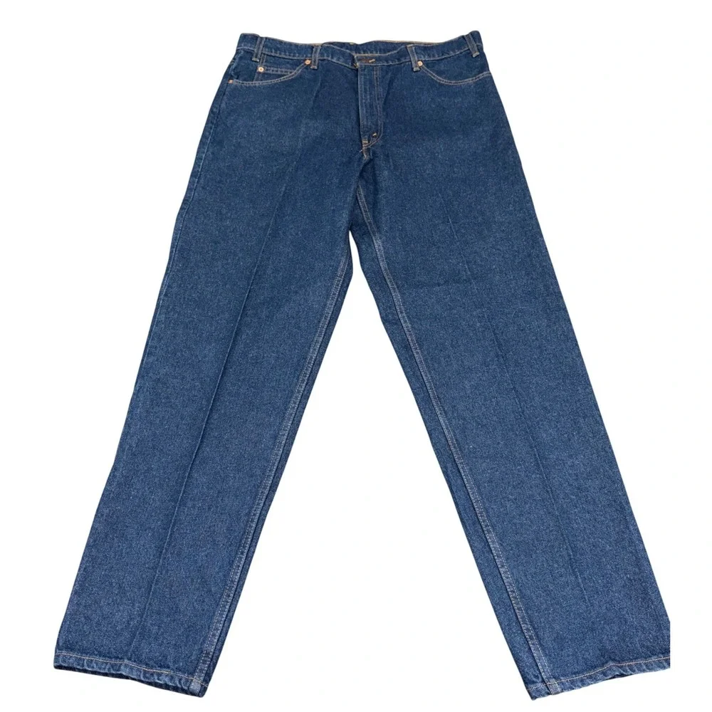 Vintage 1995 Levi's 550 Orange Tab Jeans Mens 40x34 Blue Relaxed Fit Tapered Leg